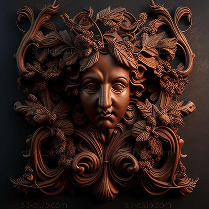 3D model Baroque (STL)